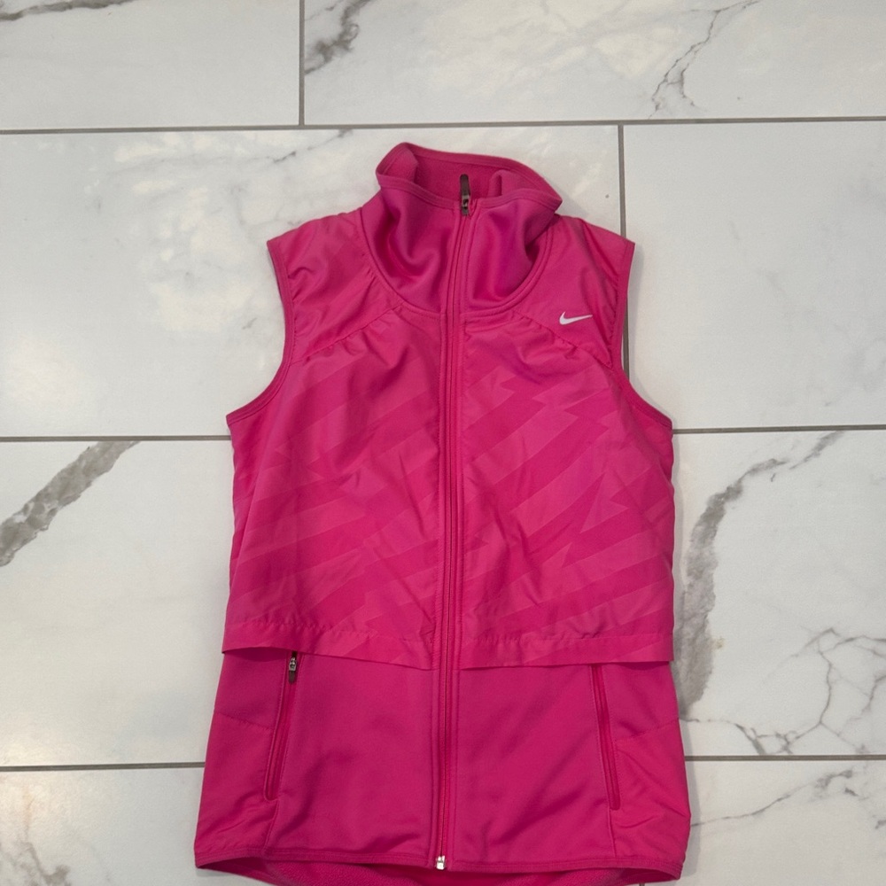 Nike Fuchsia Zip-Up Vest